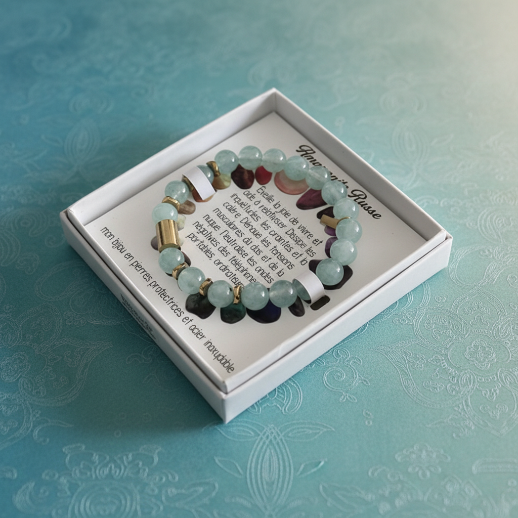 Bracelet Amazonite Russe – Pierre de Joie et d’Apaisement