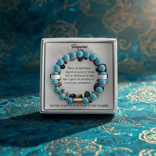 Bracelet Turquoise – Pierre de l’Optimisme