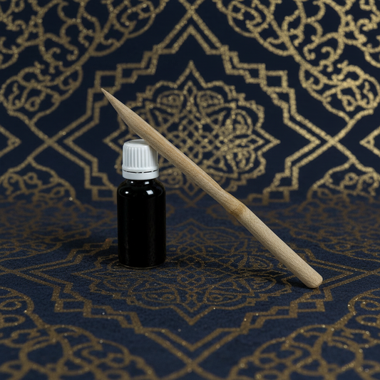 Encre noir Ferro Gallique - 20ml - Samar Kalam - قلم وصمغ